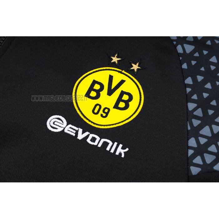 Tuta da Track de Felpa del Borussia Dortmund 2023-2024 Nero